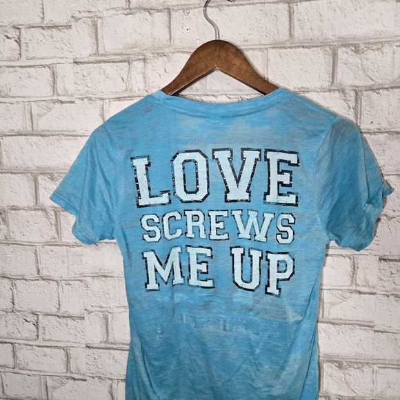 Rick Springfield blue studded tee - Picture 4 of 5